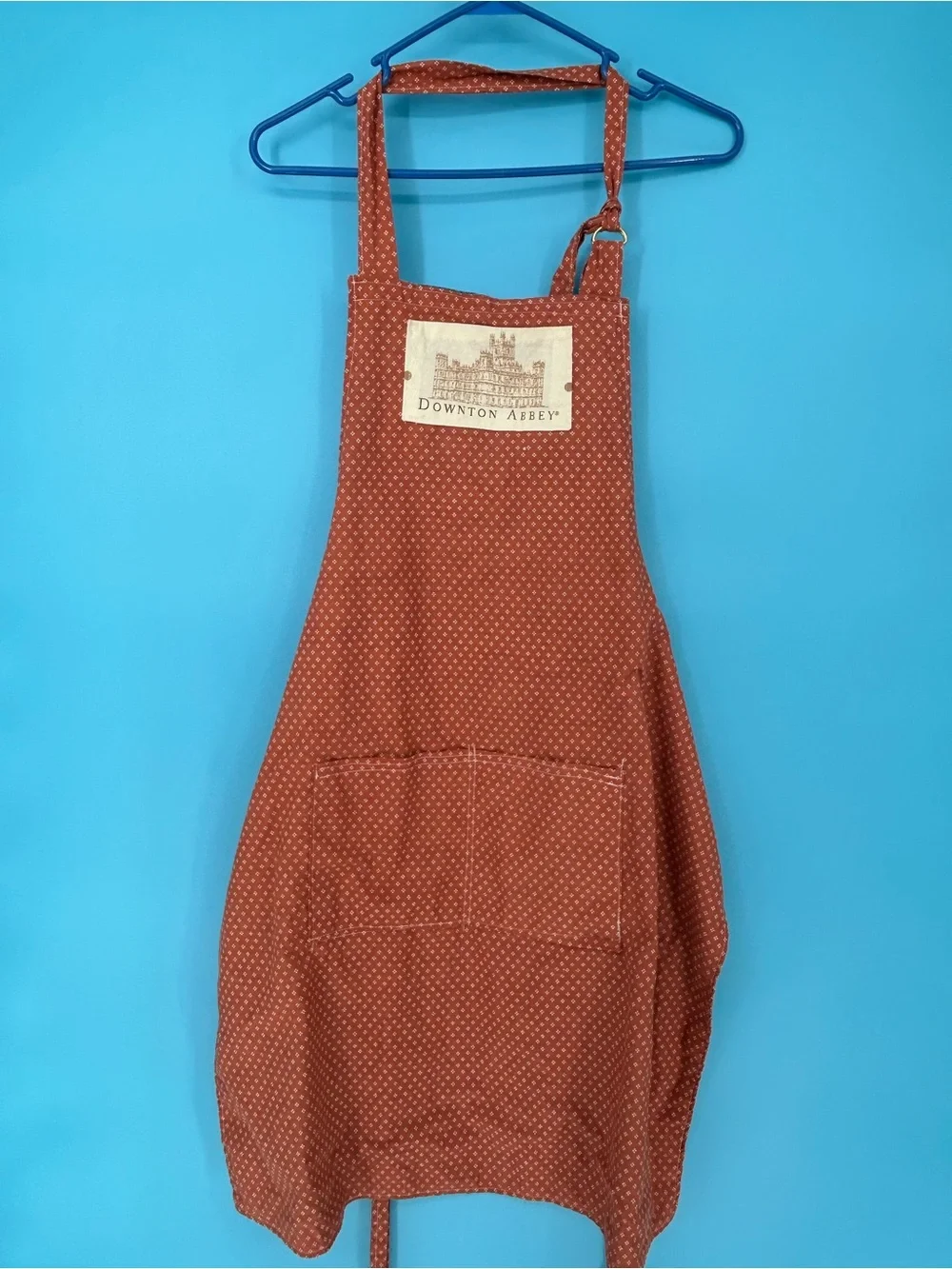 Downton‎ Abbey Rust Polka Dot Apron